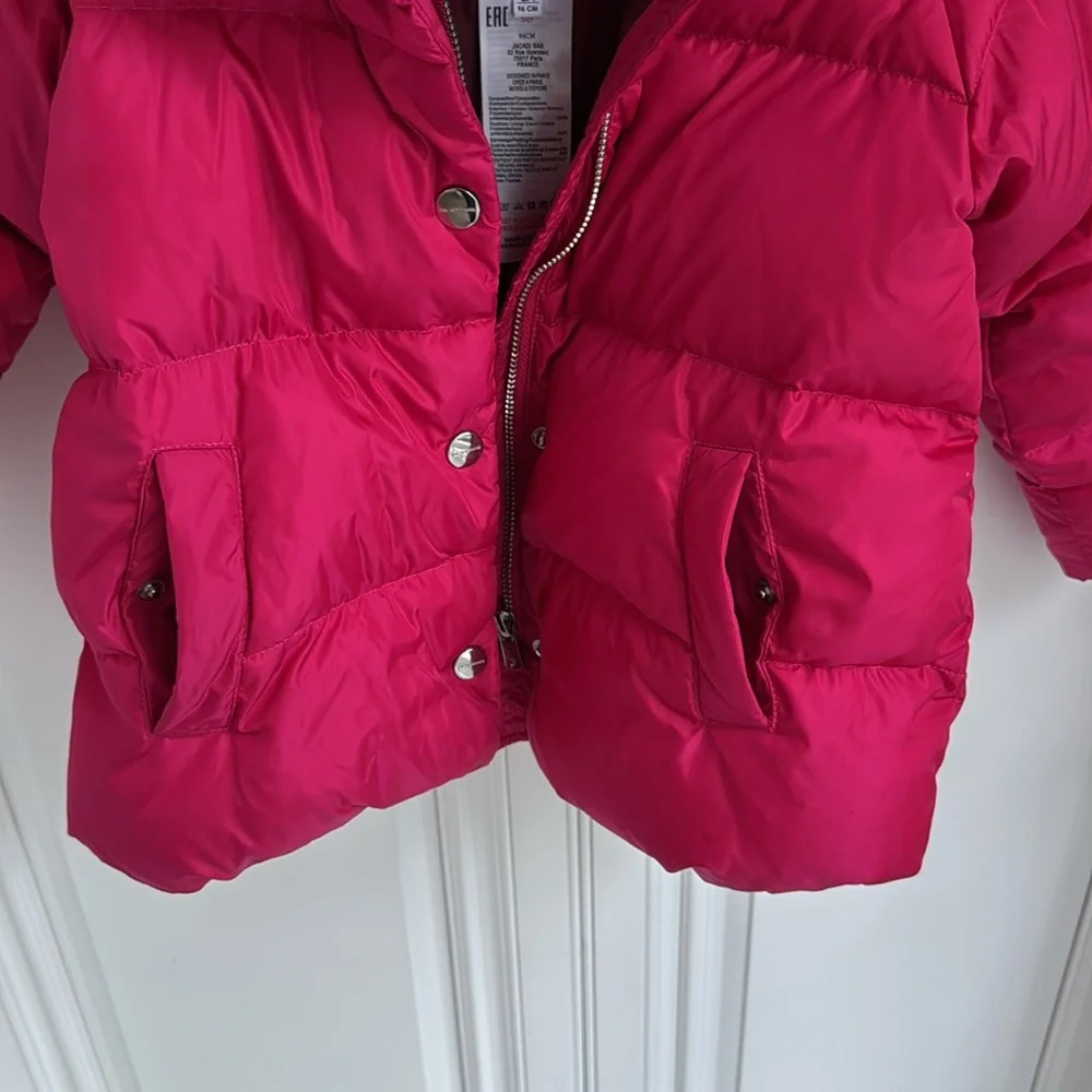 Jacadi Paris girl puffer jacket with hoodie, size 3A (96cm) - Picture 6 of 15